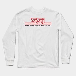 Retro Computer Strategic Simulations Inc SSI Logo Pixel Long Sleeve T-Shirt